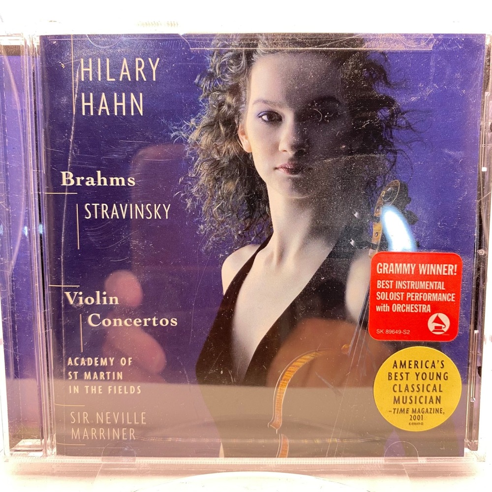 Hilary Hahn Brahms Stravinsky Violin Concertos CD SK 89649 Sony Classical 2001